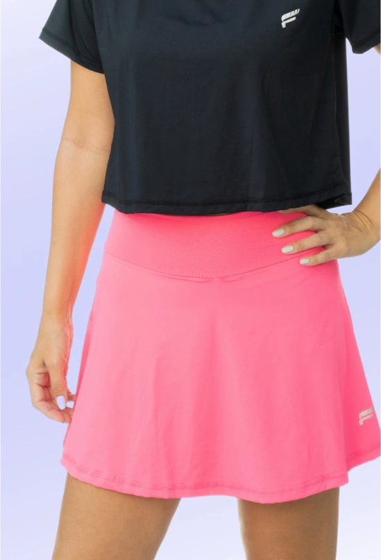 Pink Laguna Skirt, UV 60 Sun Protection, Tennis Skirt, Anti-Heat Cooling Comfort Fabric, 4-Way Stretch, Anti-Pilling, Flow Beach Tennis Skirt