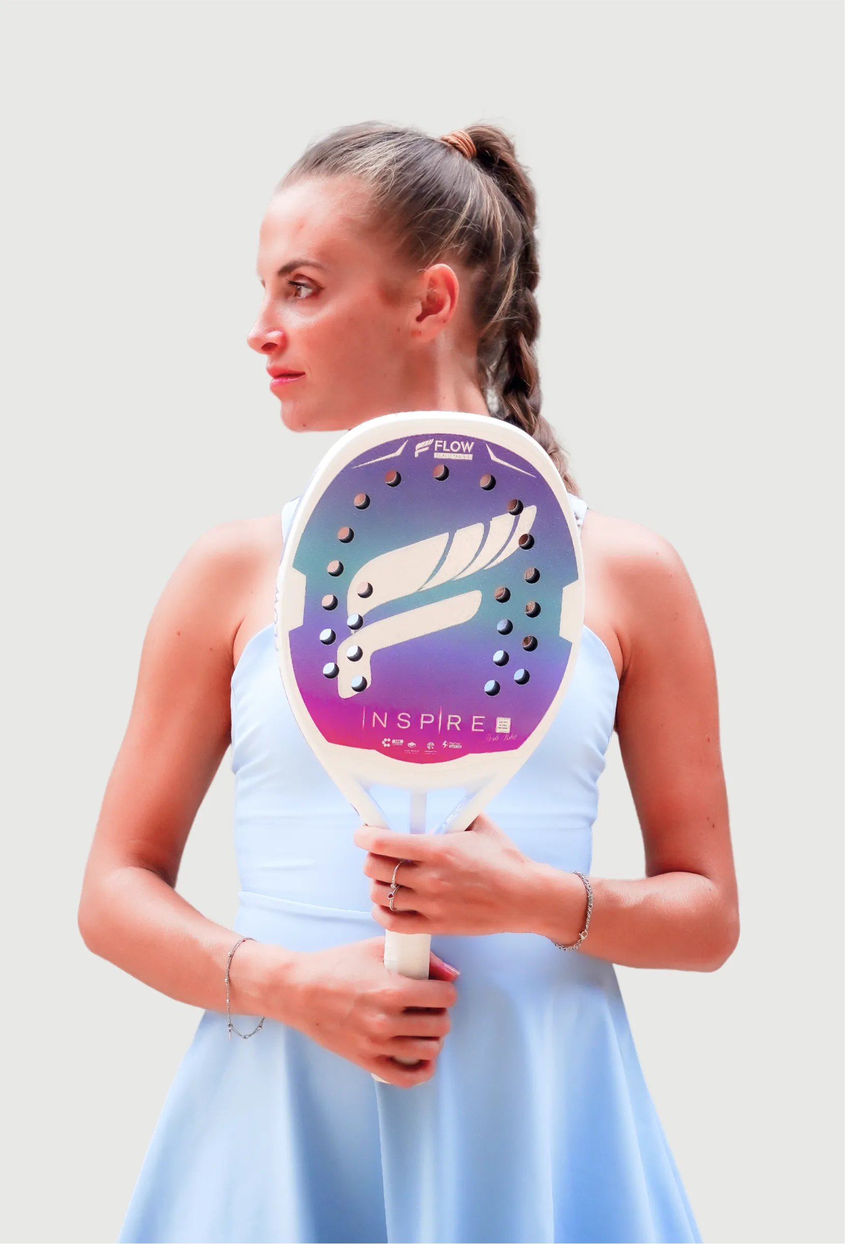 Nicole Nobile Inspire 2025, 12K - 21MM Racket, Flow Beach Tennis