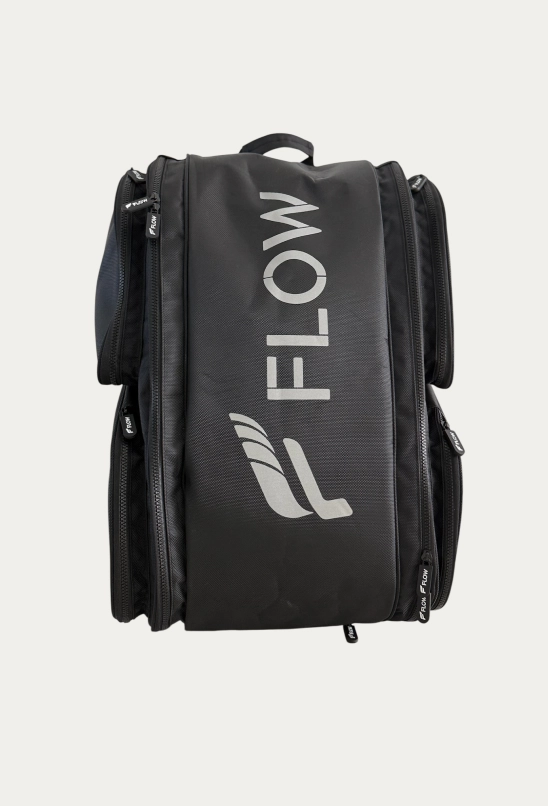 Racket Beach Tennis Bag, Black, Thermal Case, Carry-on Safe, Fit up To 4 Rackets